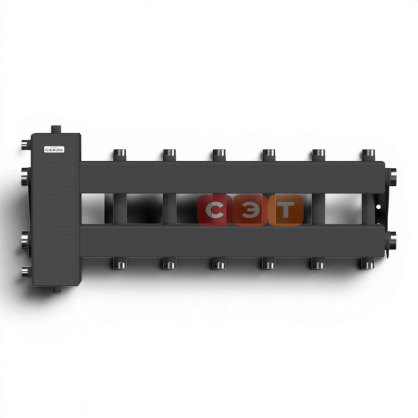 BM-150-7DU (до 150 кВт, подкл. котла G 1½″, 3+3 контура G 1″ + 1 боковой контур G 1½″)
